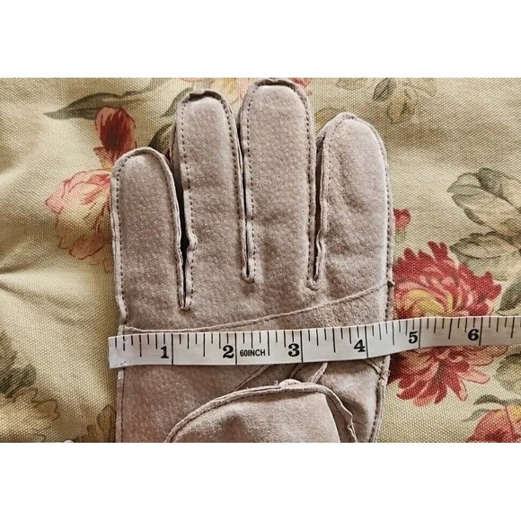 MENS Vintage Tan Suede Thinsulate Gloves WPL 8931 Sz Medium - Picture 8 of 8